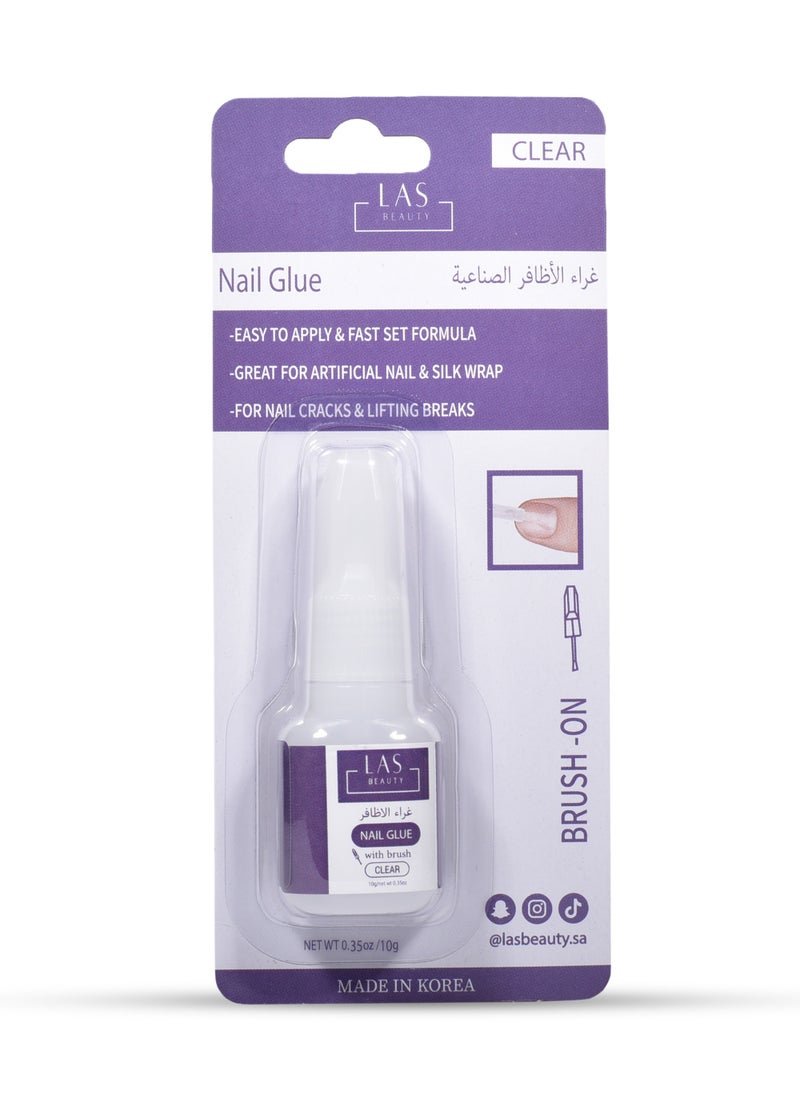 LAS BEAUTY NAIL GLUE CLEAR LAS BEAUTY 