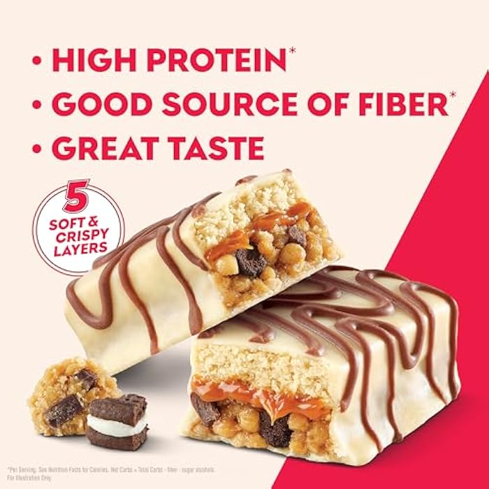Atkins High Protein Bars, Cookie Fusion Flavor, 15g of Protein, 4g Net Carbs, Keto Protein Bars, Low Sugar, 4 Count - Image 3