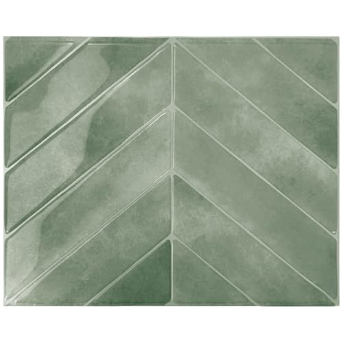 SMART TILES Peel and Stick Backsplash - 5 Sheets of 11.43" x 9" - 3D Adhesive Peel and Stick Tile Backsplash for Kitchen, Bathroom, Wall Tile - Image 1