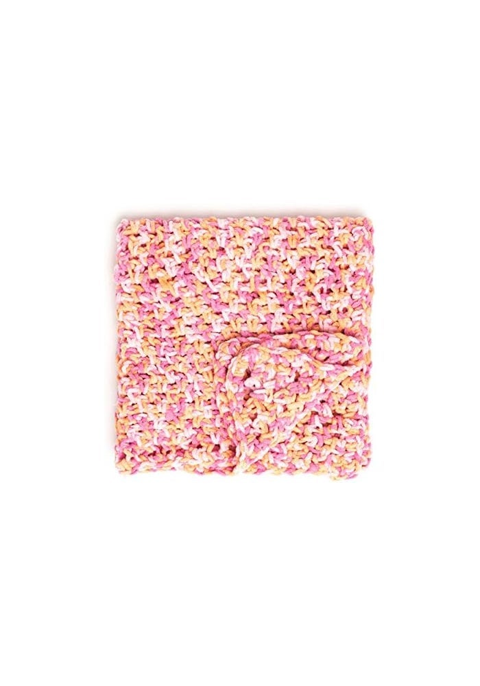 Bernat Baby Blanket Yarn, 3.5 oz, Super Bulky Chenille Yarn in Peachy - Image 4