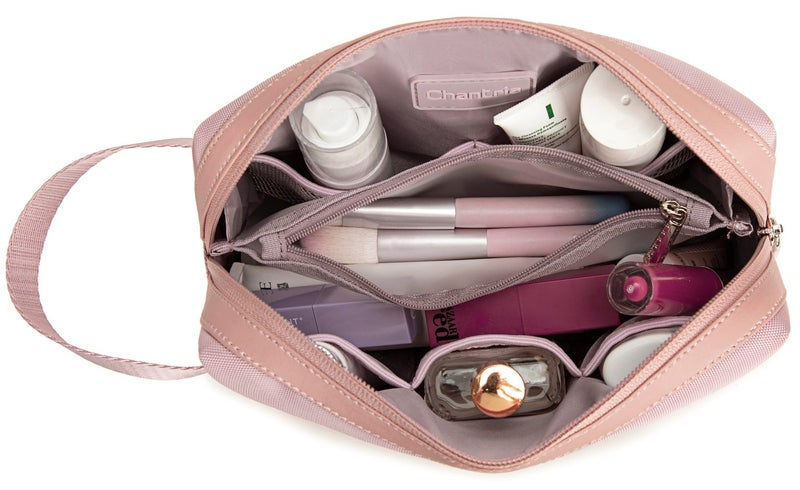 Chantria Premium Lightweight Carry All Bag for Women Water Resistant Multifunctional Clutch Bag with Multiple Pockets, CB00637, Light Pink - Image 4