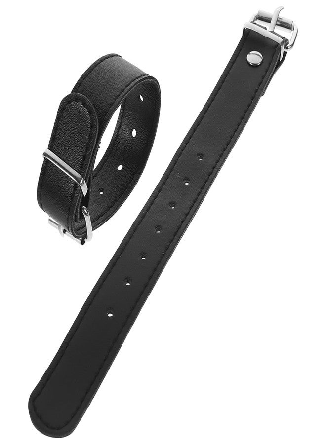 HOMSFOU Adjustable Leather Bike Basket Straps Pair 8.85 Inch Front Bicycle Buckle Belt for Kids Cycling and Scooter Basket Accessories - Image 1