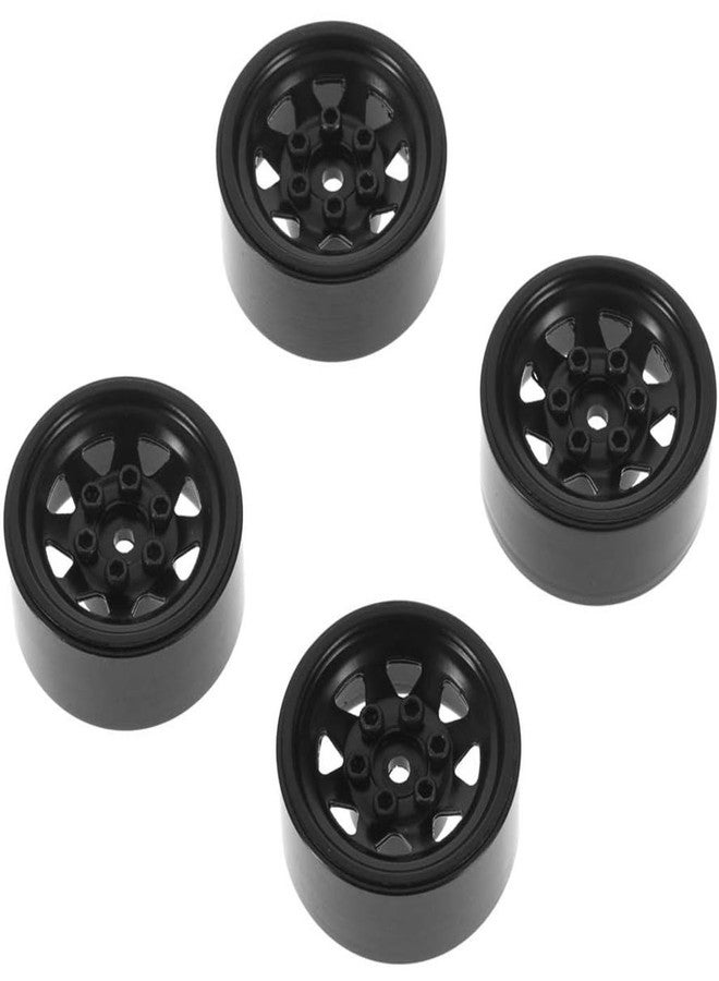 RC 4WD Z-W0229 Stamped Steel 1.0 Stock Beadlock Wheels Black RWDZ-W0229