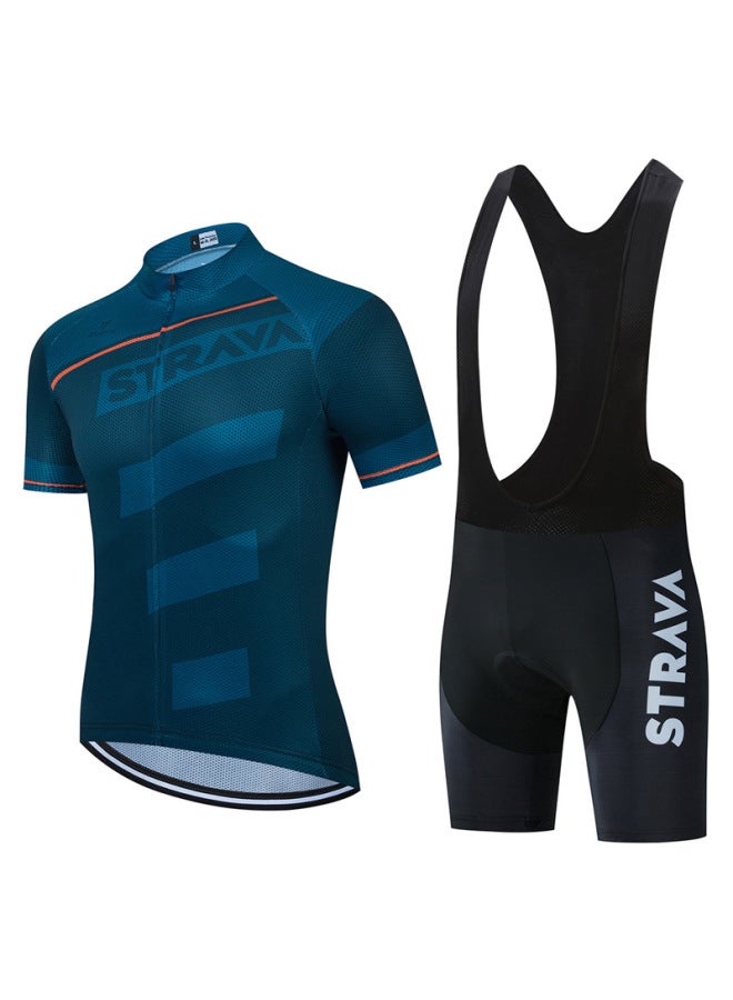 Strava Cycling Suit Suit Bike Suit Breathable Short Sleeve Suit Quality