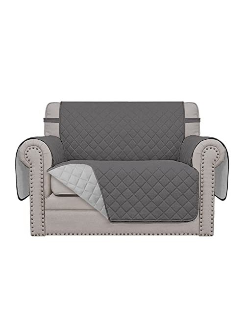 Easy-Going EasyGoing Oversized Chair Sofa Slipcover Reversible Sofa Cover Water Resistant Couch Cover Furniture Protector Cover with Elastic Straps for Pets Dog Oversized Chair GrayLight Gray 