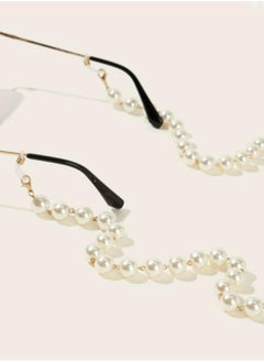 RA accessories Women Eyeglasses Chain With Off White Pearls  - Image 1
