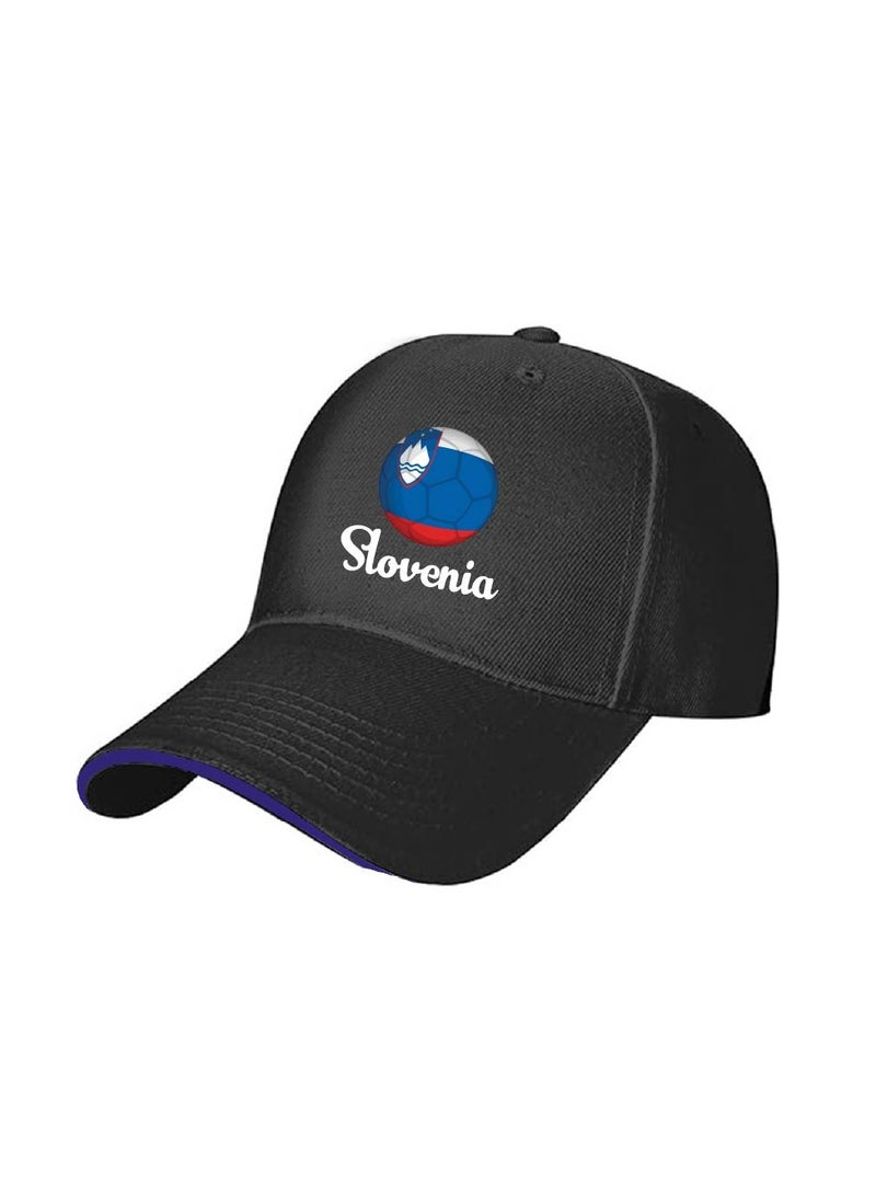 PRINTSHOP4ME Slovenia Unisex Adult Football Cap for Both Men and Women With Metal Adjustable Buckle Closure - Perfect for Football Fans, Match Days, Outdoor Activities, and Everyday Wear - Image 2