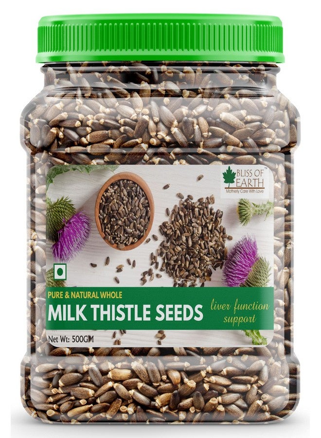 BLISS OF EARTH بليس أوف إيرث 500 جرام بذور الشوك الحليب غذاء عضوي خارق لتنظيف الكبد، تعزيز المناعة والتحكم في سكر الدم. - Image 4