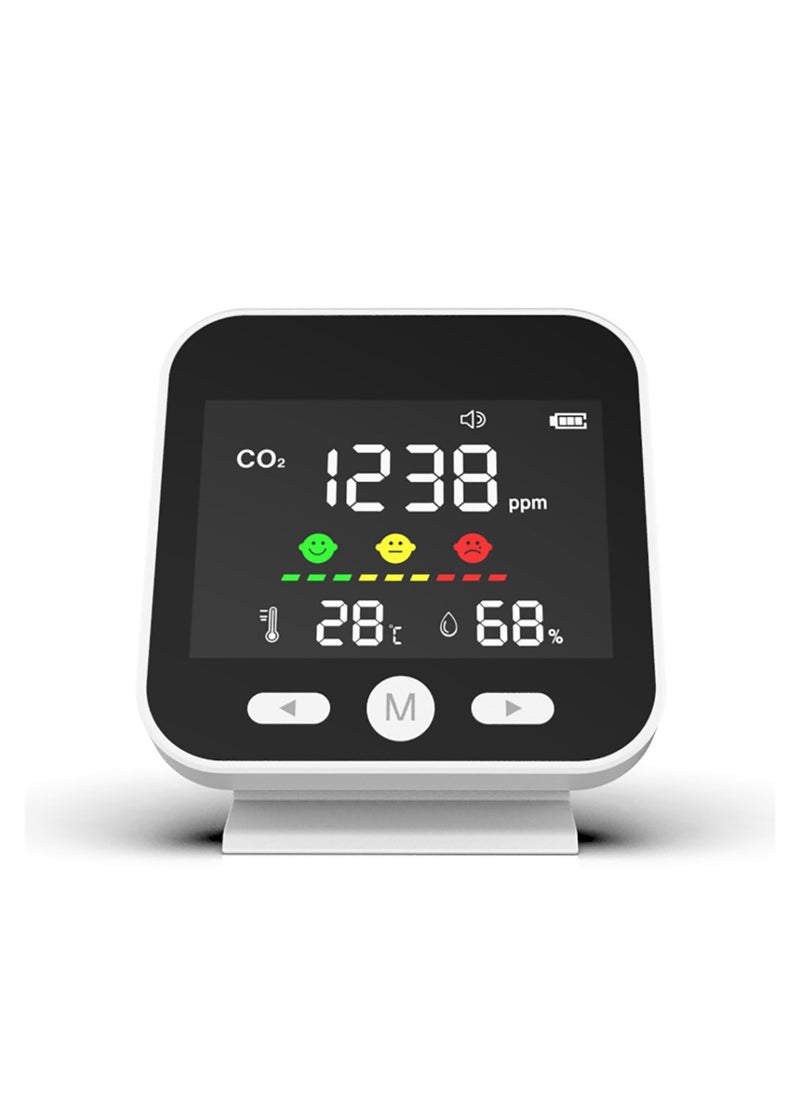 SYOSI CO2 Carbon Dioxide Detector, Indoor Air Quality Monitor, Tester for Carbon Dioxide, Temperature & Humidity, Portable CO2 Meter Indoor for Travel, Premium CO2 Monitor Indoor, CO2 Sensor  - Image 1