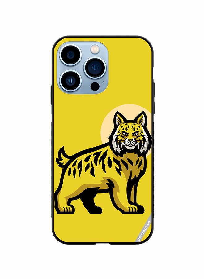 VR CREATIVE Protective Case Cover For Apple iPhone 14 Pro Max Bobcat Design Multicolour - Image 1