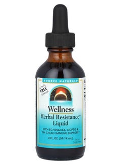 SOURCE NATURALS Wellness Herbal Resistance™ Liquid Alcohol Free 500 mg 2 fl oz (59.14 ml) 