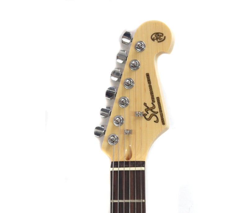 SX Guitar SE1-SK-3TS Stratocaster Electric Package Guitar - Sunburst - Image 5