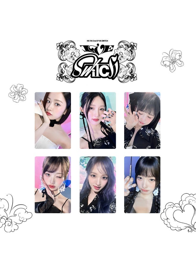 NIBEMINENT 6 Pcs Kpop IVE SWITCH Lomo Cards Card For Fans Collection Gifts