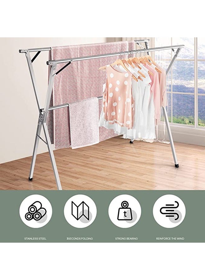 KLNAMAEAAN Adjustable Drying  Laundry Washing Foldable Cloth Dryer - Image 4