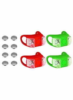 KASTWAVE Bicycle Warning Lights, 4 Pieces Boat Bow Lights LED Boat Navigation Lights Boat Kayak Pontoon Hovercraft Yacht Motorboat Bike Hunting Night Running Fishing (Red, Green)  - Image 1