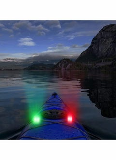 KASTWAVE Bicycle Warning Lights, 4 Pieces Boat Bow Lights LED Boat Navigation Lights Boat Kayak Pontoon Hovercraft Yacht Motorboat Bike Hunting Night Running Fishing (Red, Green)  - Image 5
