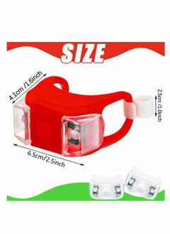 KASTWAVE Bicycle Warning Lights, 4 Pieces Boat Bow Lights LED Boat Navigation Lights Boat Kayak Pontoon Hovercraft Yacht Motorboat Bike Hunting Night Running Fishing (Red, Green)  - Image 3