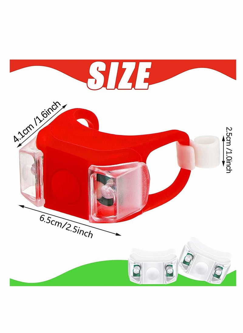 KASTWAVE Bicycle Warning Lights, 4 Pieces Boat Bow Lights LED Boat Navigation Lights Boat Kayak Pontoon Hovercraft Yacht Motorboat Bike Hunting Night Running Fishing (Red, Green)  - Image 3