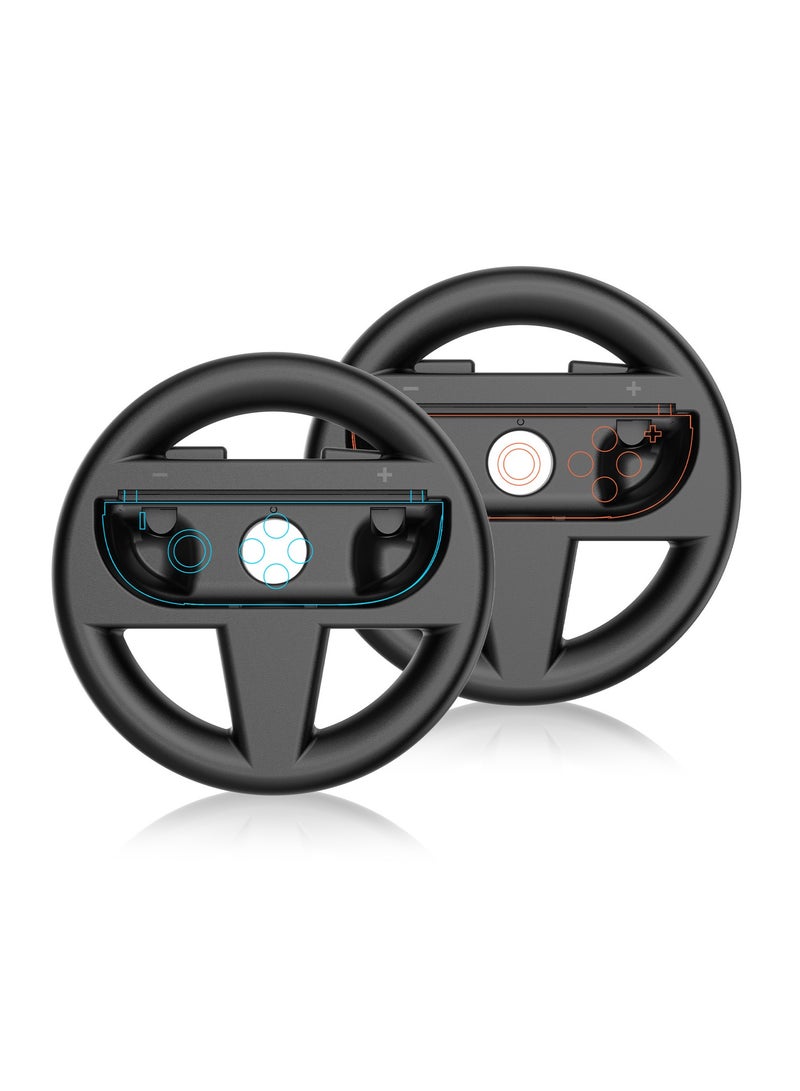 JYS-NS2261 2Pcs Game Wheel Compatible with Nintendo Switch2 Joypad Handle Steering Wheel JOYCON Switch Controller  - Image 1