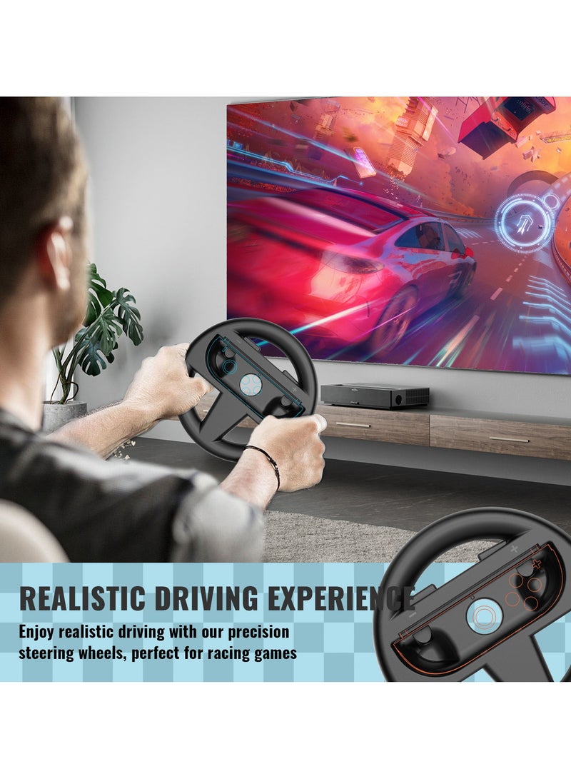 JYS-NS2261 2Pcs Game Wheel Compatible with Nintendo Switch2 Joypad Handle Steering Wheel JOYCON Switch Controller  - Image 4