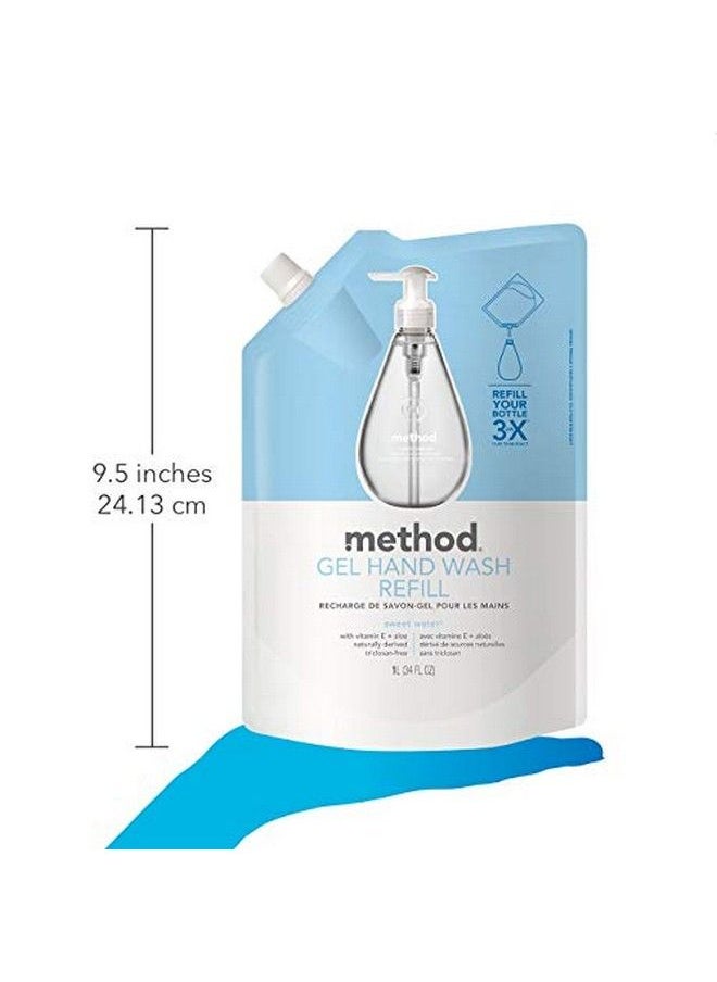 Method - Gel Hand Soap Refill Sweet Water 34 Fl Oz (Pack Of 3) - Image 1