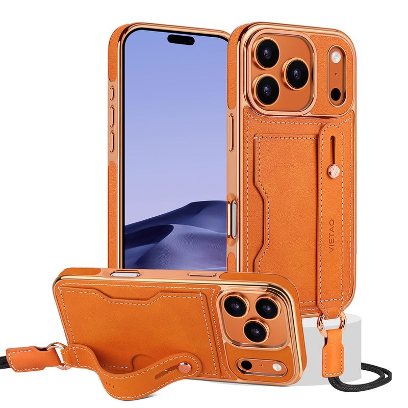 غطاء واقي بTPU لـ iPhone 16 / 16 Plus / 16 Pro / 16 Pro Max مع حامل قائم وحبل تعليق مع تغطية كاملة مع حامل بطاقات باللون أخضر بوظيفة حامل من مادة TPU للتخزين العملي للمدرسة - Image 2