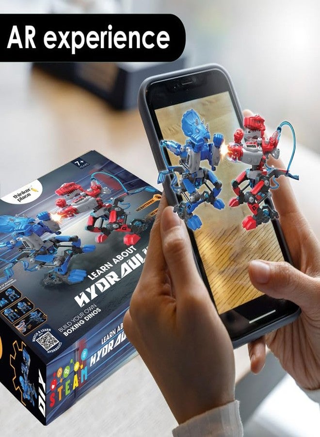 ThinkerPlace مجموعة بناء نموذج ديناصور الملاكمة الهيدروليكي من ThinkerPlace | ديناصور الملاكمة | تعلم العلوم والتكنولوجيا والهندسة والرياضيات: تعرف على الهيدروليكا | لعبة تعليمية للأطفال من عمر 8 سنوات فما فوق - Image 5