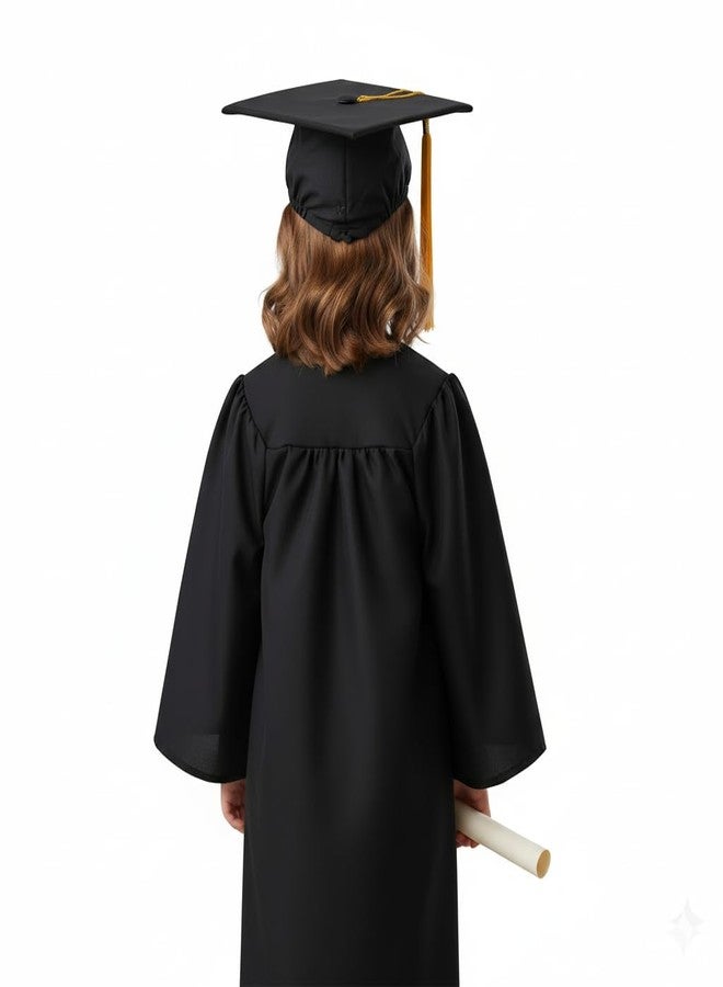 QuickBazaar Kids Graduation Gown With Cap For Kids | Covocation Degree Gown For Girls And Boys | Fancy Dress Costume (5-6 Years) - Image 2