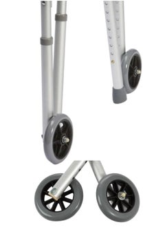 Generic Foldable Elderly Walker Aluminum Rotating Walker - Silver  - Image 3