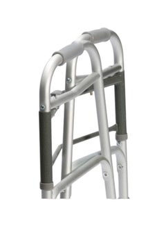 Generic Foldable Elderly Walker Aluminum Rotating Walker - Silver  - Image 4