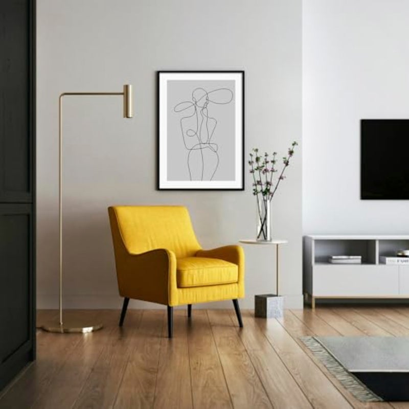 إطار صورة مقاس 50 × 70 سم، مجموعة من 3 قطع - إطار من خشب إم دي إف مقاس 70 × 50 سم مع زجاج أكريليك مقاوم للكسر، إطار ملصق للصور الكبيرة/الصور/الملصقات إطار خشبي لتزيين الحائط - Image 4