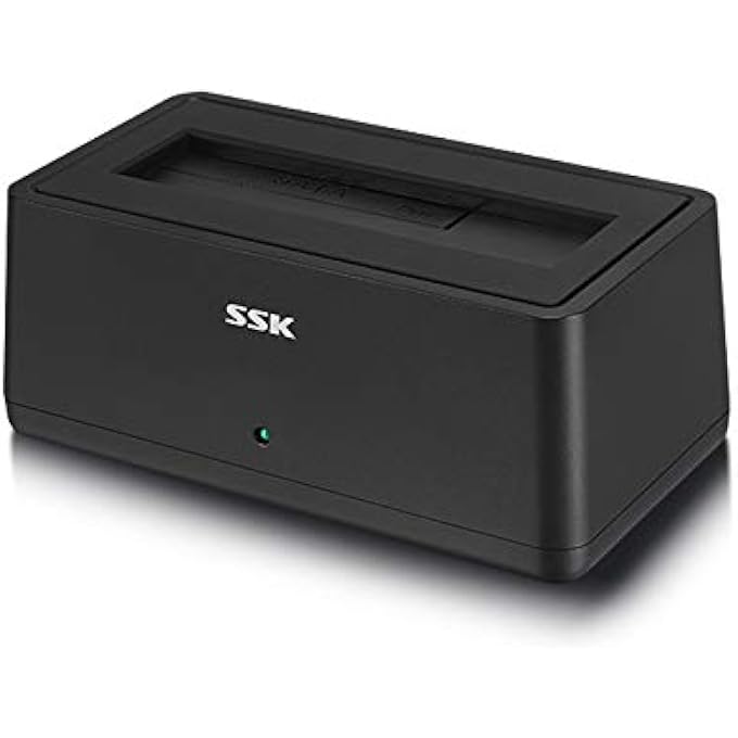 SSK USB 3.0 TO SATA EXTERNAL HARD DRIVE DOCKING STATION ENCLOSURE ADAPTER FOR 2.5 & 3.5 INCH HDD SSD SATA, SUPER SPEED UP TO 5GBPS, SUPPORT UASP NO DRIVERS NEEDED(20TB SUPPORTS) - Image 1