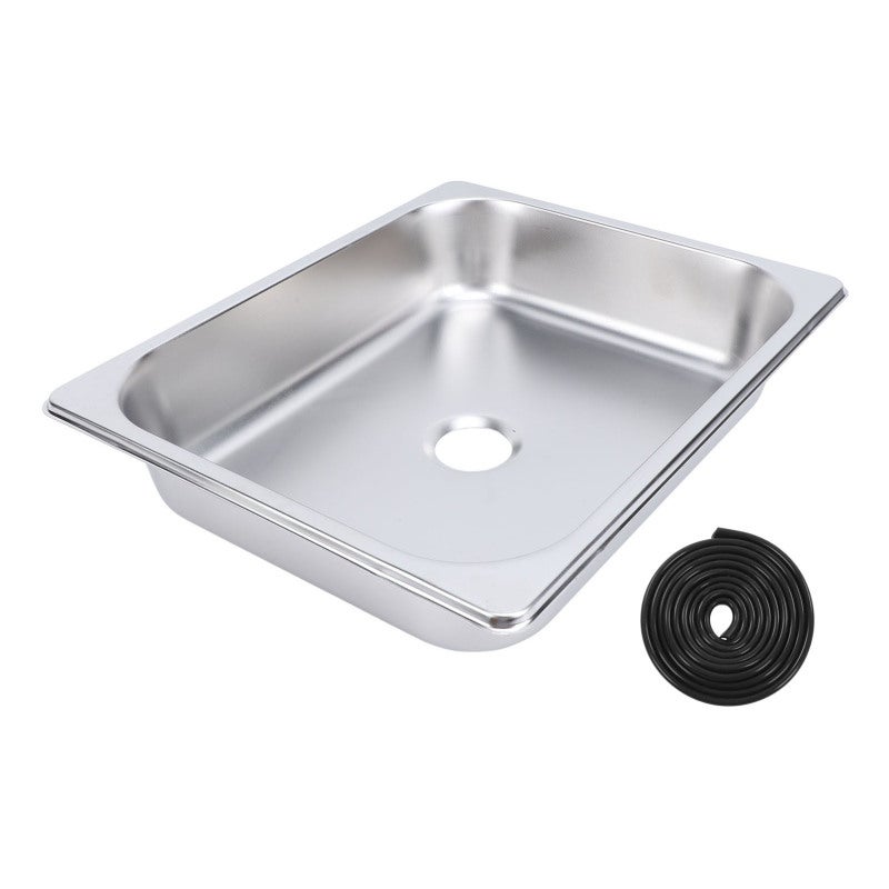 RV Square Sink 298 x 238 x 65mm Embedded Installation Stainless Steel RV Kitchen Sink - Efficient Drainage Wash Basin Sink for Caravan Motorhome Bathroom - Image 1