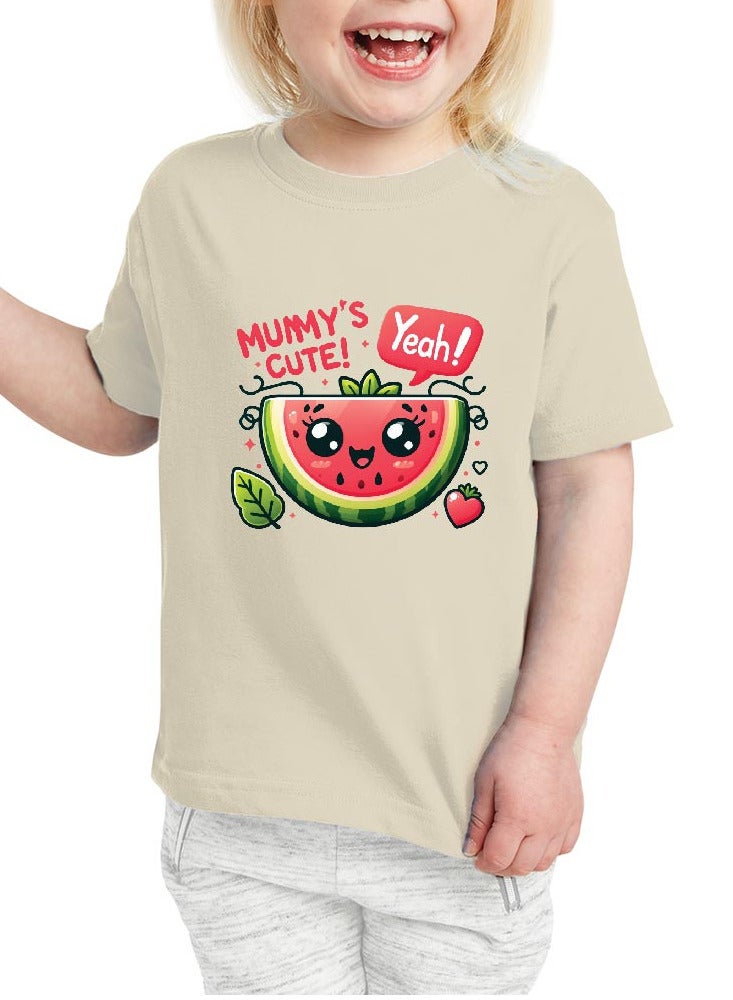 برينت شوب فور مي مجموعة مكونة من 5 تي شيرتات بناتي أنيق - تي شيرت كومبو مطبوع بأكمام قصيرة للفتيات - تي شيرت برقبة دائرية للفتيات - تي شيرت كومبو للأطفال - Image 3