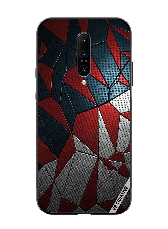 VR CREATIVE Protective Case Cover For OnePlus 7 Pro Abstract Design Multicolour - Image 1