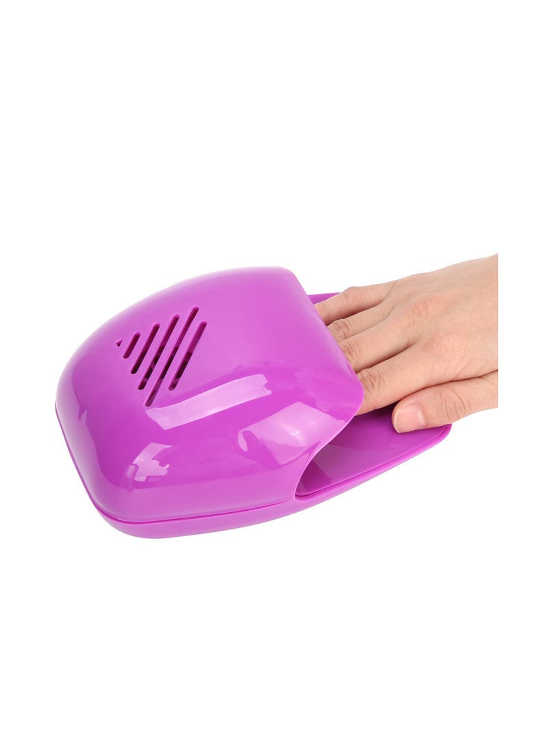 Excefore Electric Mini Nail Dryer, Portable Mini Nail  Dryer, Beauty Mini Nail Polish Dryer, Suitable for Regular Nail Polish (Purple) - Image 1