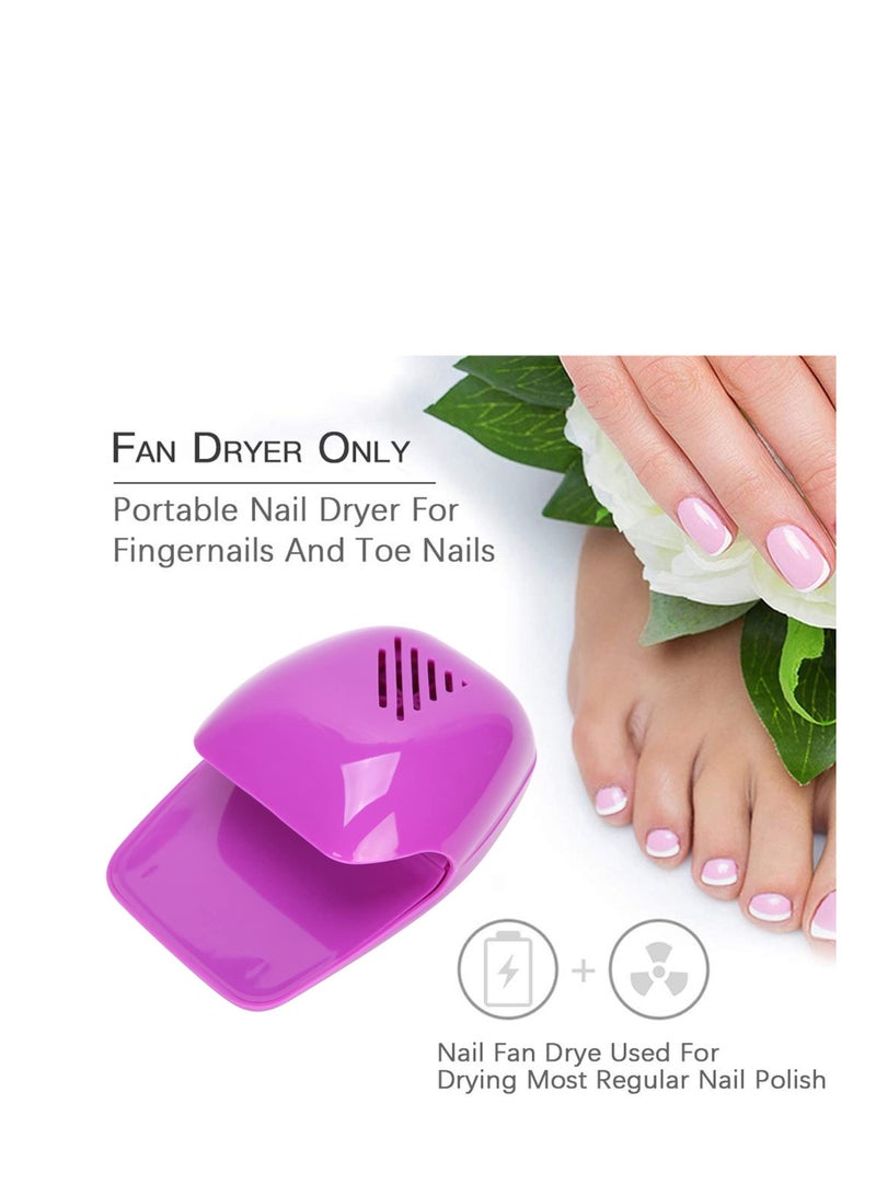 Excefore Electric Mini Nail Dryer, Portable Mini Nail  Dryer, Beauty Mini Nail Polish Dryer, Suitable for Regular Nail Polish (Purple) - Image 4