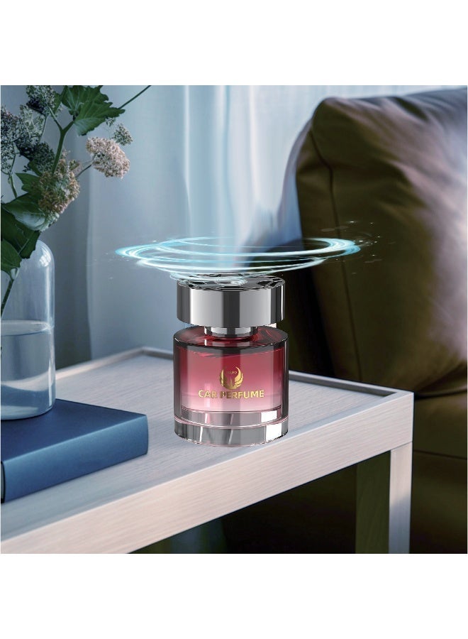 YOUFO car air freshener, a luxurious rose scent... lasting and refreshing. Works without charging or electricity, with a natural formula that gives you a stable and sophisticated rose scent that lasts a long time. - Image 4
