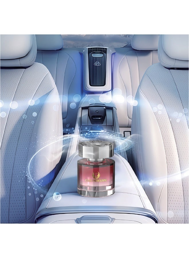 YOUFO car air freshener, a luxurious rose scent... lasting and refreshing. Works without charging or electricity, with a natural formula that gives you a stable and sophisticated rose scent that lasts a long time. - Image 5