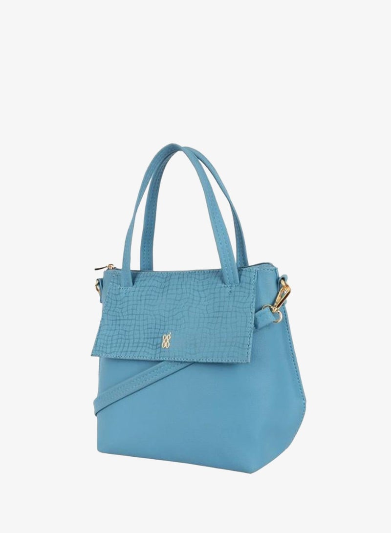 Baggit Women Blue Tote Handbag Medium | Ladies Stylish Casual Purse Bag - Image 3