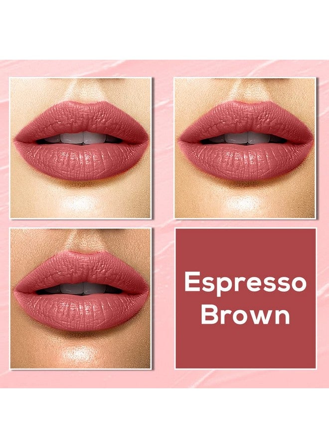 جاكلين يو أس أيه أحمر شفاه سائل مطفي يدوم طويلاً من Color Me غني بفيتامين E وزيت شجرة الشاي (بني إسبريسو - 5 مل) - Image 3