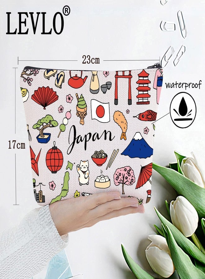 LEVLO Japan Travel Pouch - Zipper Pouch Bag for Souvenirs & Gifts, Japanese Trip Theme - Image 2