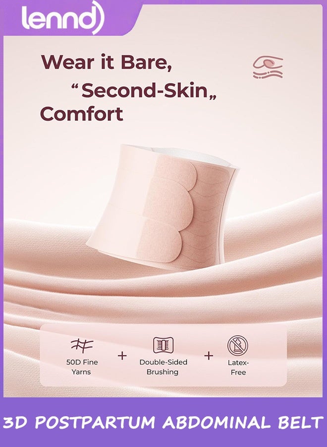 LENND Postpartum Belly Band for Natural and C-Section Recovery, Abdominal Binder with 3D Abdomen Lifting & Ergonomic Back Support, Seamless Belly Wrap Shapewear for Post Surgery Recovery - Image 5