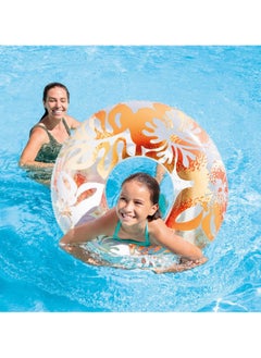 Goolsky 1pc PVC Inflatable Swimming Ring - Perfect For Pool Parties & Outdoor Fun(90#)  - Image 2