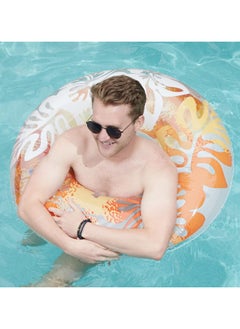 Goolsky 1pc PVC Inflatable Swimming Ring - Perfect For Pool Parties & Outdoor Fun(90#)  - Image 4
