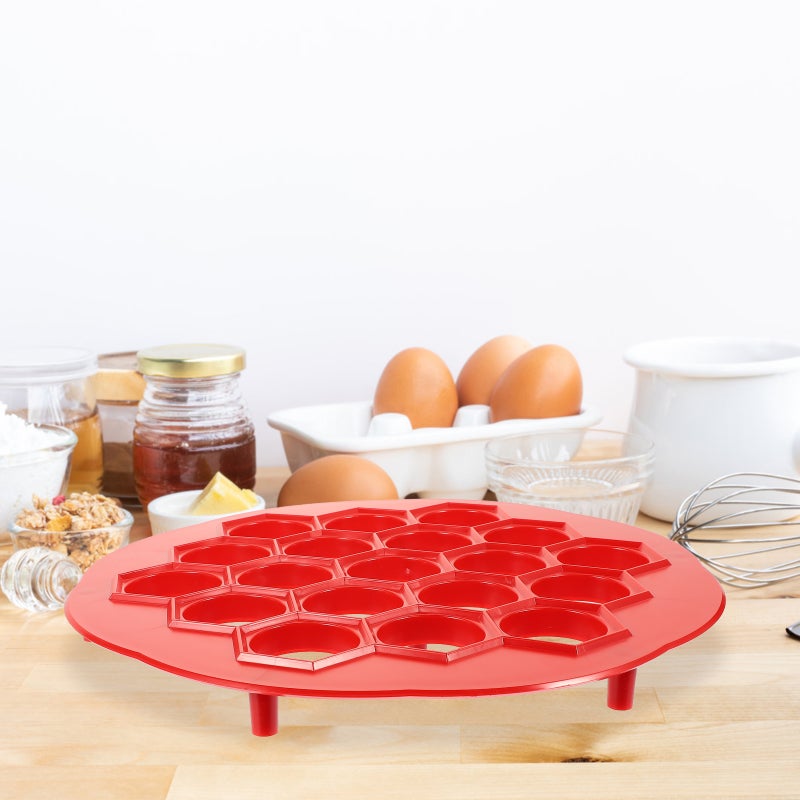 1 Set of Dumplings Mold Pelmeni Maker Household Pelmeni Mold 19-holes Dumpling Maker - Image 1