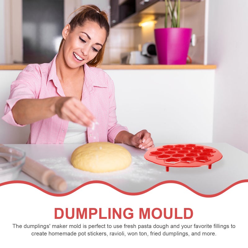 1 Set of Dumplings Mold Pelmeni Maker Household Pelmeni Mold 19-holes Dumpling Maker - Image 5
