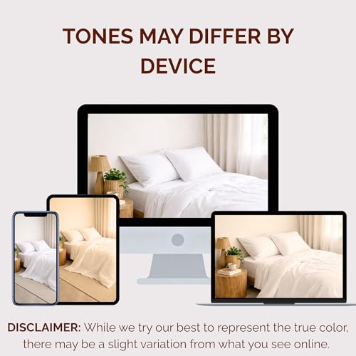 Peru Pima 600 Thread Count Sateen Queen Sheet Set - 100% Peruvian Pima Cotton, 4 Piece (Flat, Fitted, 2 Pillowcases) - Cooling, Crisp, Deep Pocket, Hotel Quality Bedding - Latte - Image 5