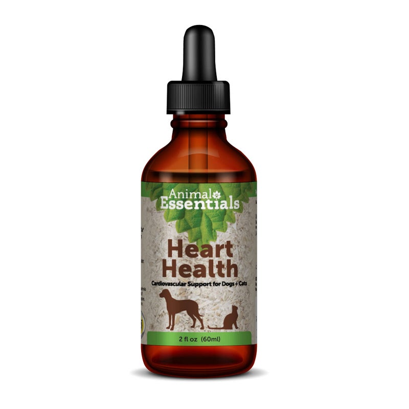 Animal Essentials Heart Health for Dogs & Cats - Cardiovascular Support Supplement, Healthy Heart, Organic Hawthorn Berry, Herbal Tincture - 2 Fl Oz - Image 1