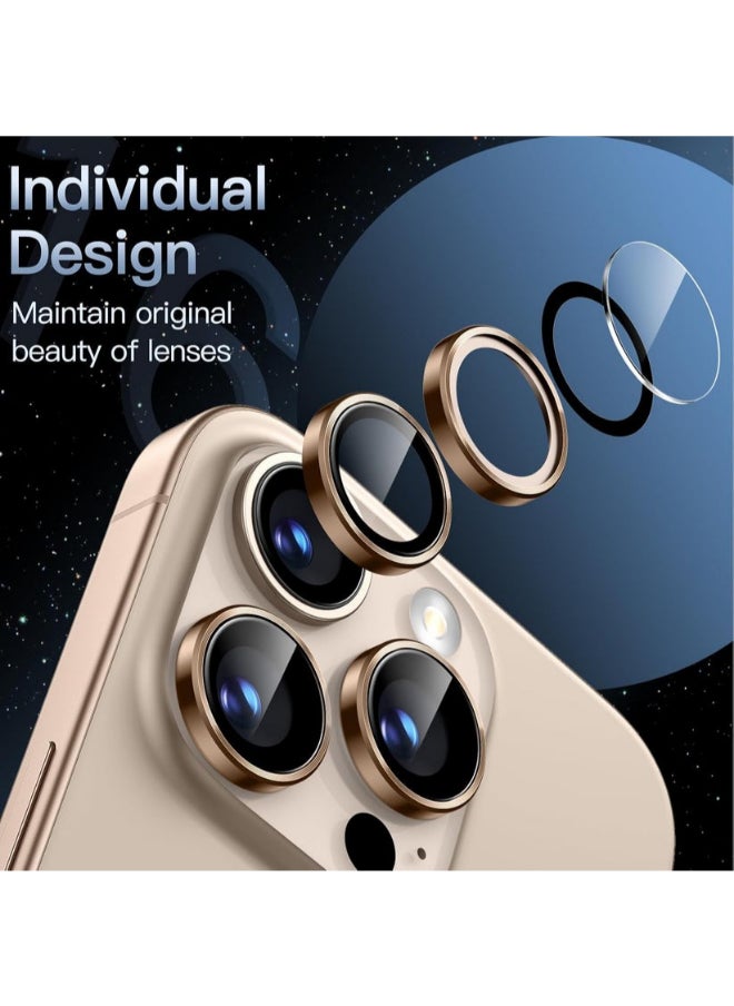 Protect PROTECT Xzoom Lens Protector for iPhone 16 Pro / 16 Pro Max | Sapphire Glass, Metal Frame, Ultra Clear, Brown – Model: XIP16PBRN  - Image 2